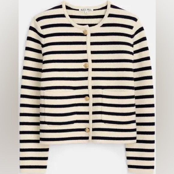 Alex Mill Jackets & Blazers - Alex Mill Paris Sweater Jacket in Stripe